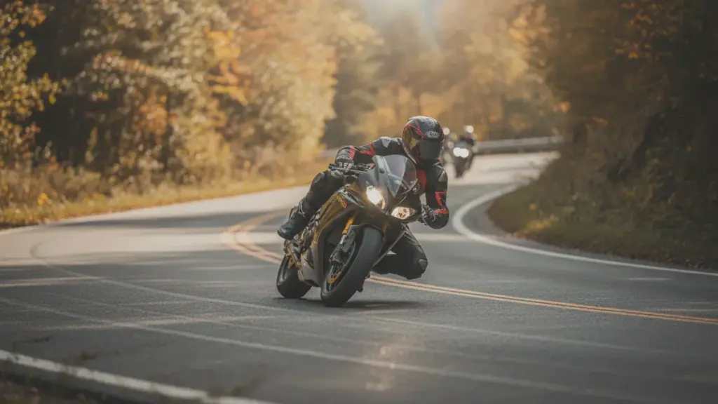 Warum Motorradfahrer beim Fahren den Fuß auf den Asphalt stützen
