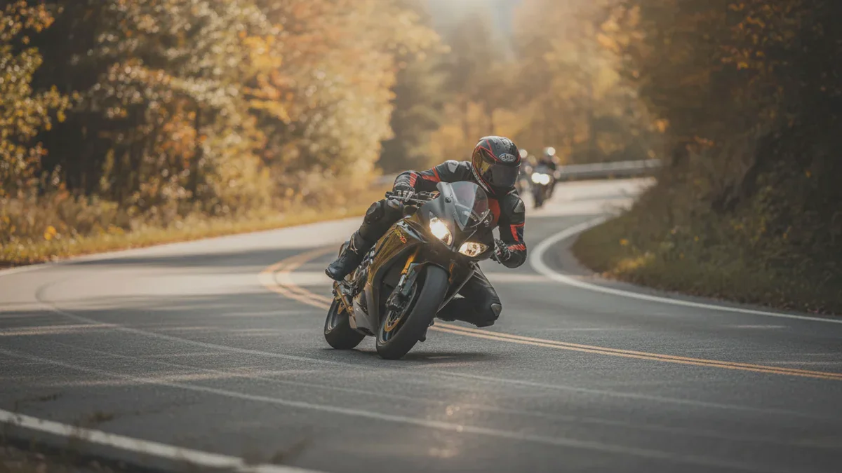 Warum Motorradfahrer beim Fahren den Fuß auf den Asphalt stützen