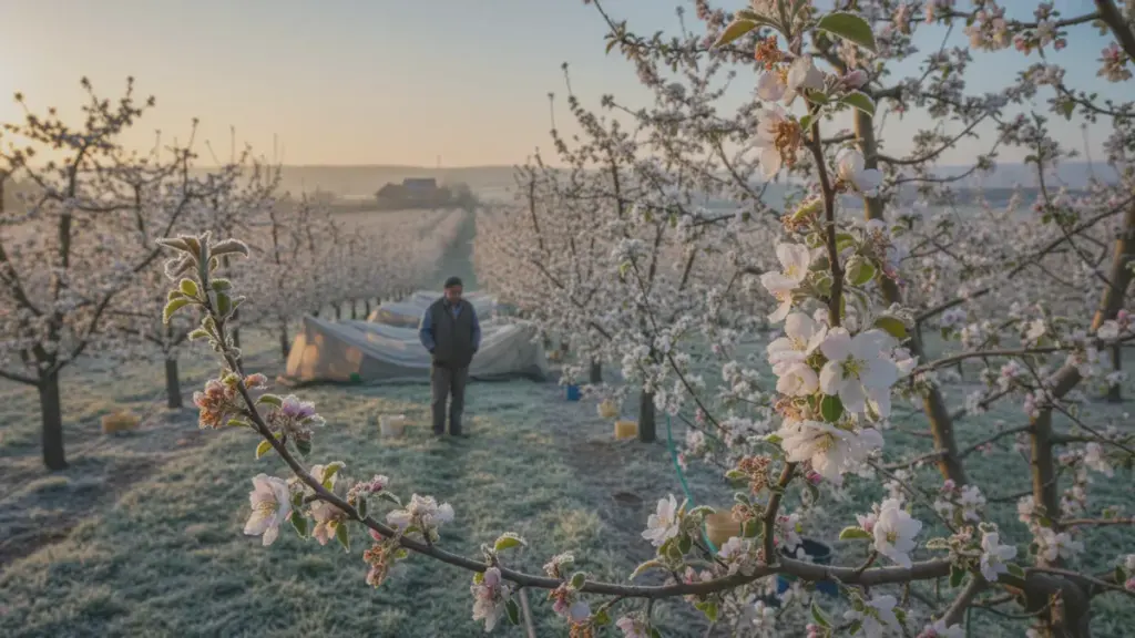 Warum blühende Obstbäume Frühjahrsfröste schlechter vertragen als den Winter und wie man sie schützt
